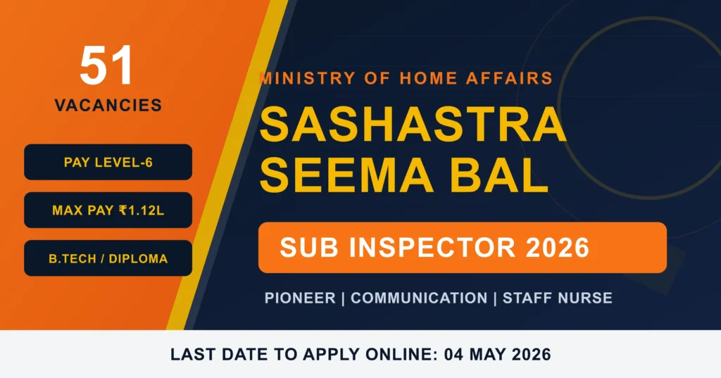 SSB Sub Inspector Recruitment 2026