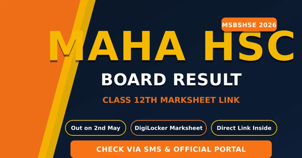 Maharashtra HSC Result 2026 on 2nd May: Link, DigiLocker Marksheet & Updates