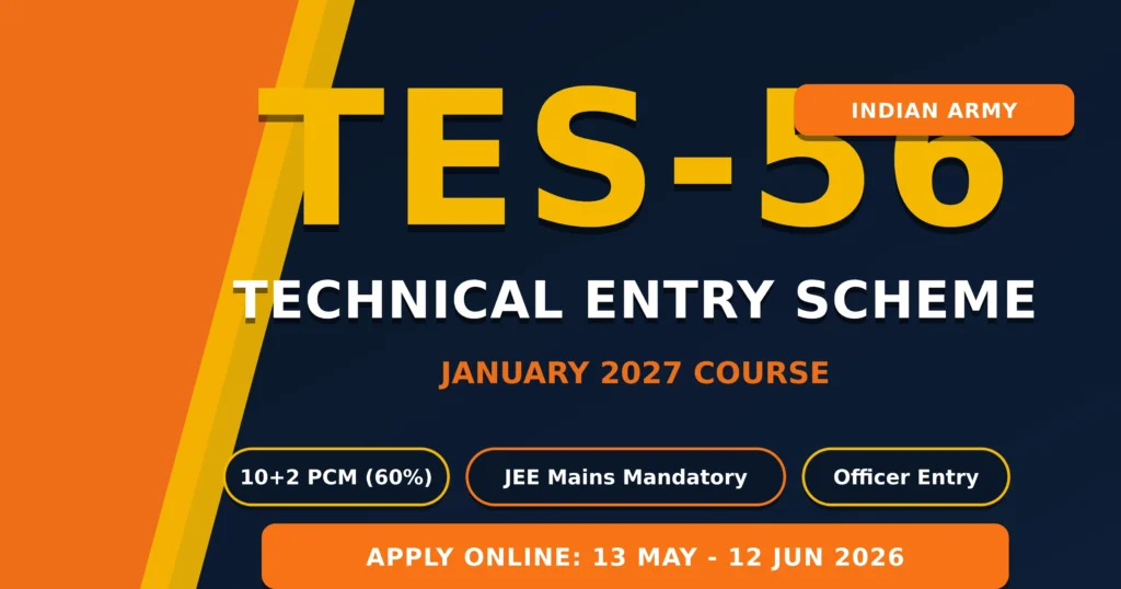 Indian Army TES 56 Recruitment 2026