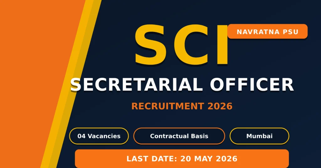 Shipping Corporation of India Recruitment 2026