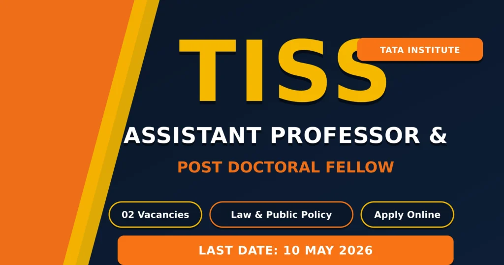 TISS Assistant Professor Recruitment 2026